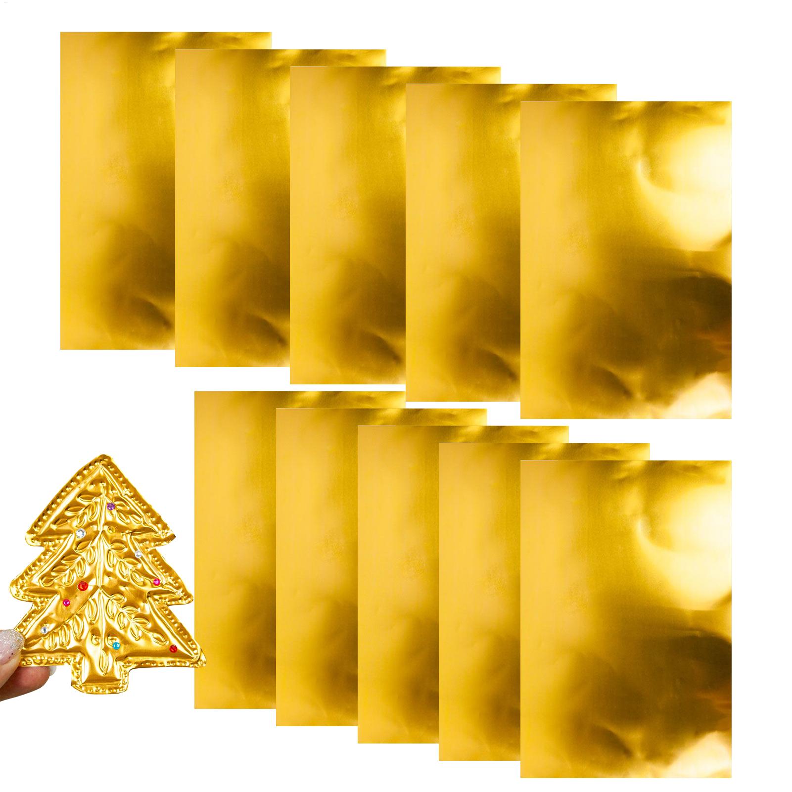 Art Craft With Paper - 20x30cm Aluminum Foil Craft Sheets Gold/Silver