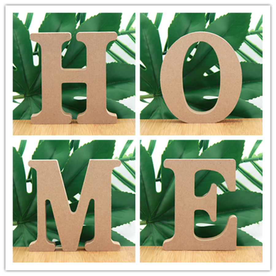 Art Craft Letter A - 1pc 10cm Wood Color Wooden Letters