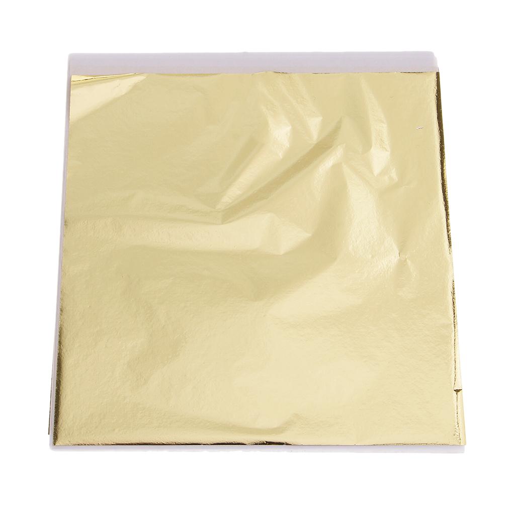 Art Craft With Paper - 100x 14cm Gold Leaf Sheets Gilding