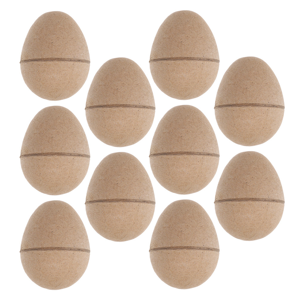 Art Craft With Paper - 10Pcs Craft Paper Eggs DIY Blank