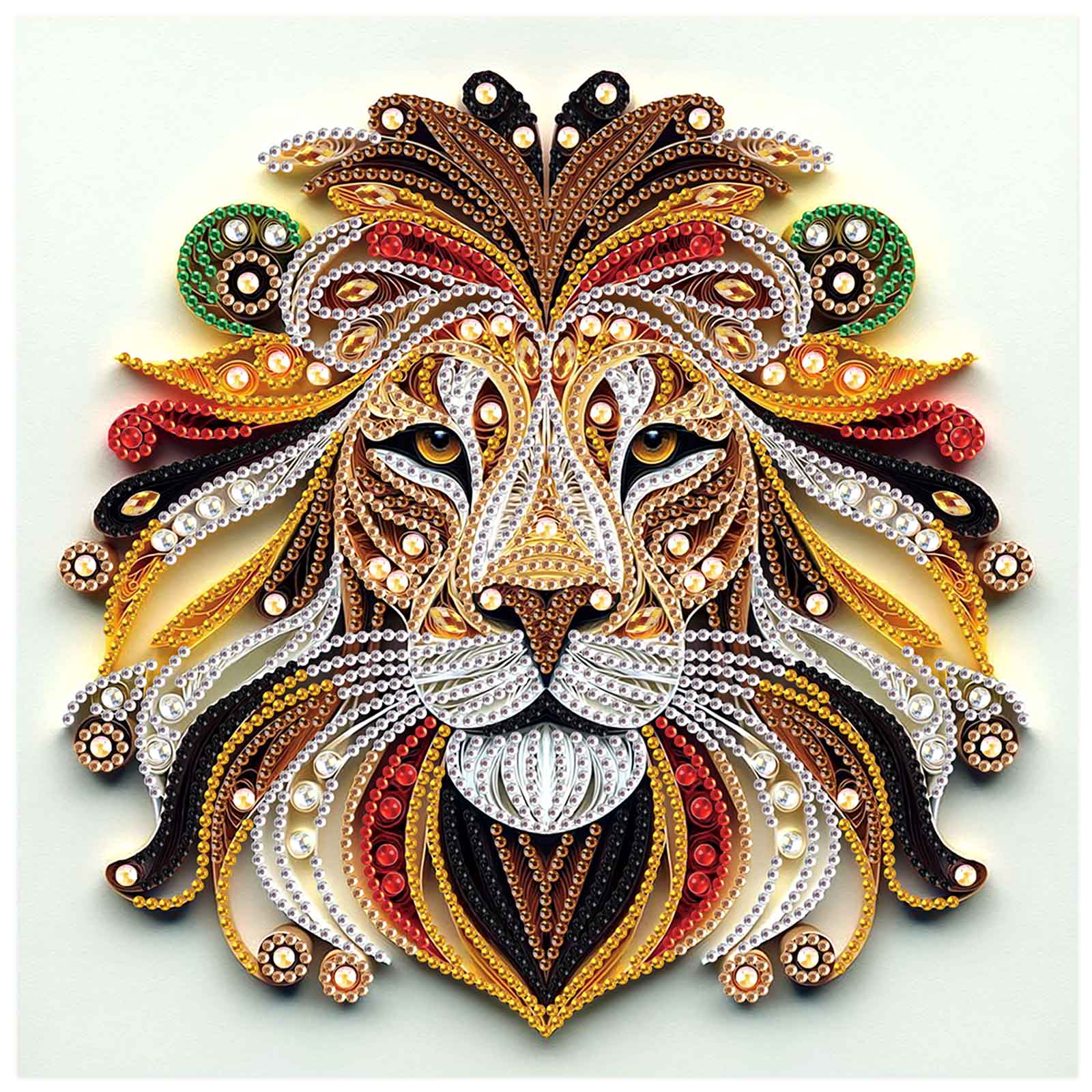 Art Craft Lion - Special Shape Diamond Kits for Beginners,Fierce