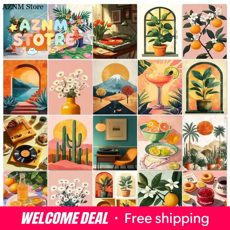 Art Craft Adult - GATYZTORY Frame Diy Painting By Numbers