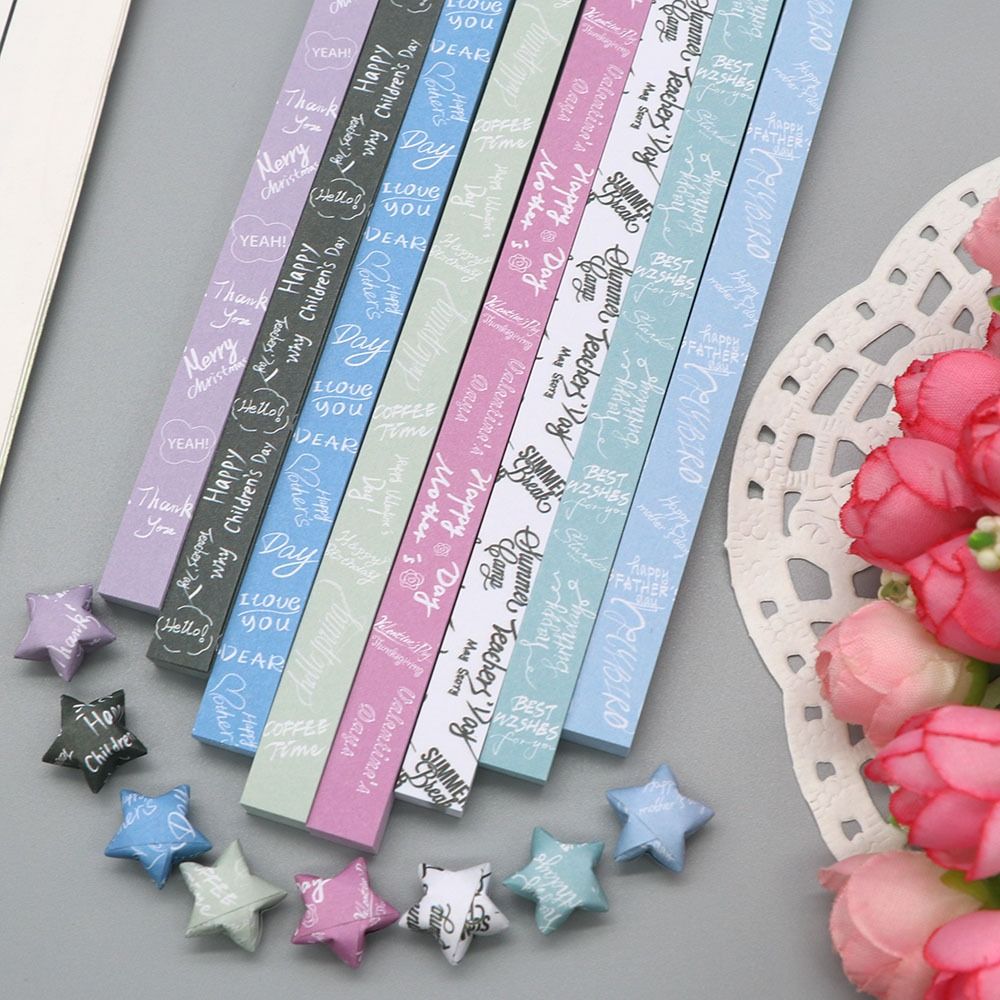 540 Sheets Cute Colorful Star  - Art Craft Show ulasan dan harga