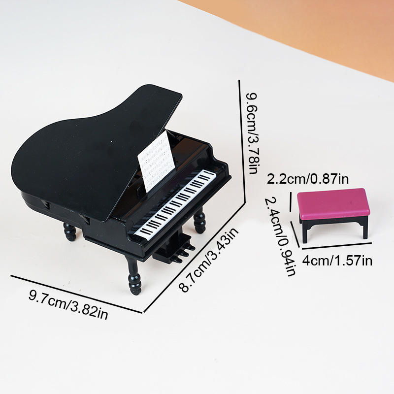 1:12 Dollhouse Miniature Piano - Art Craft House ulasan dan harga