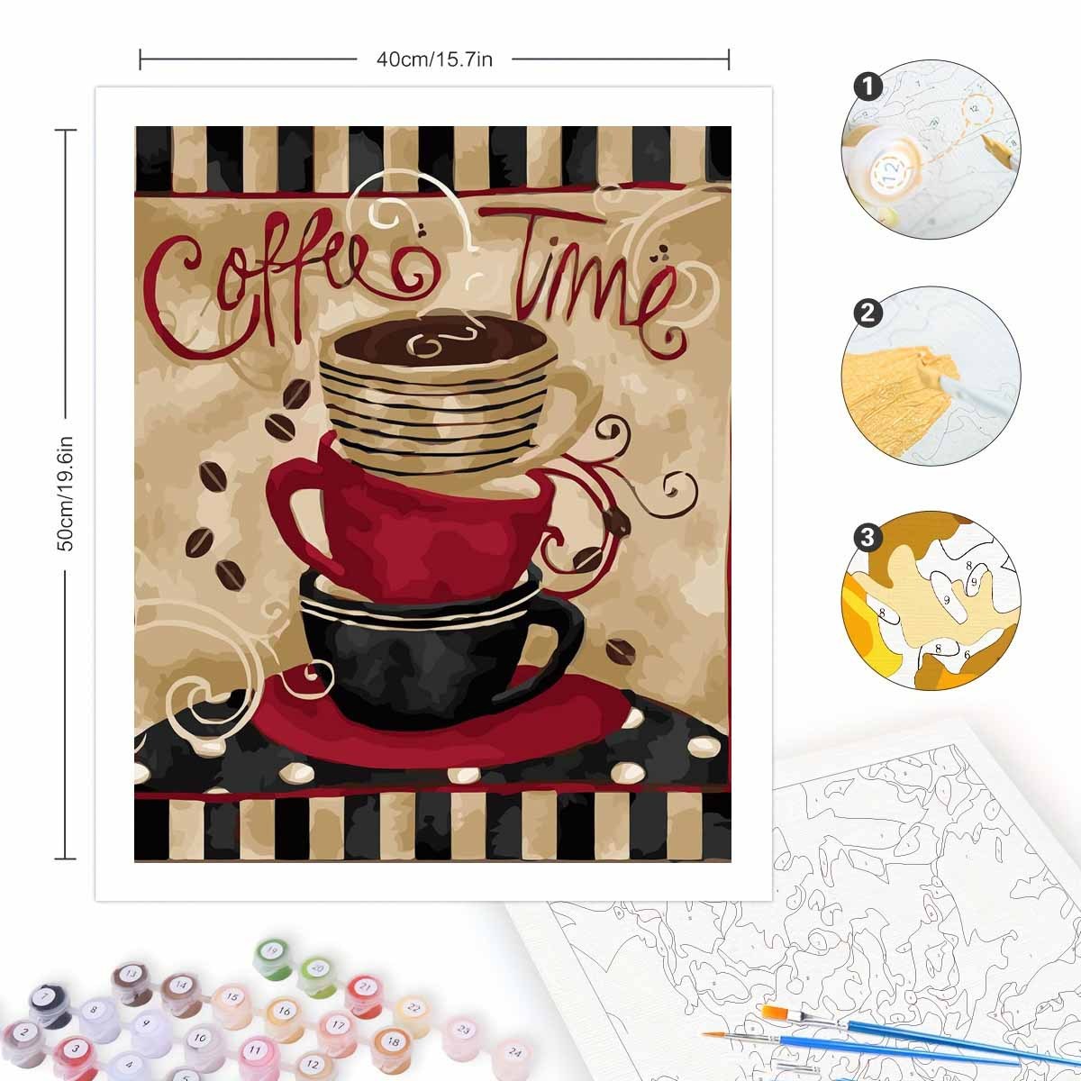Paint By Numbers Kit for Adult - Art Craft Letter A ulasan dan harga