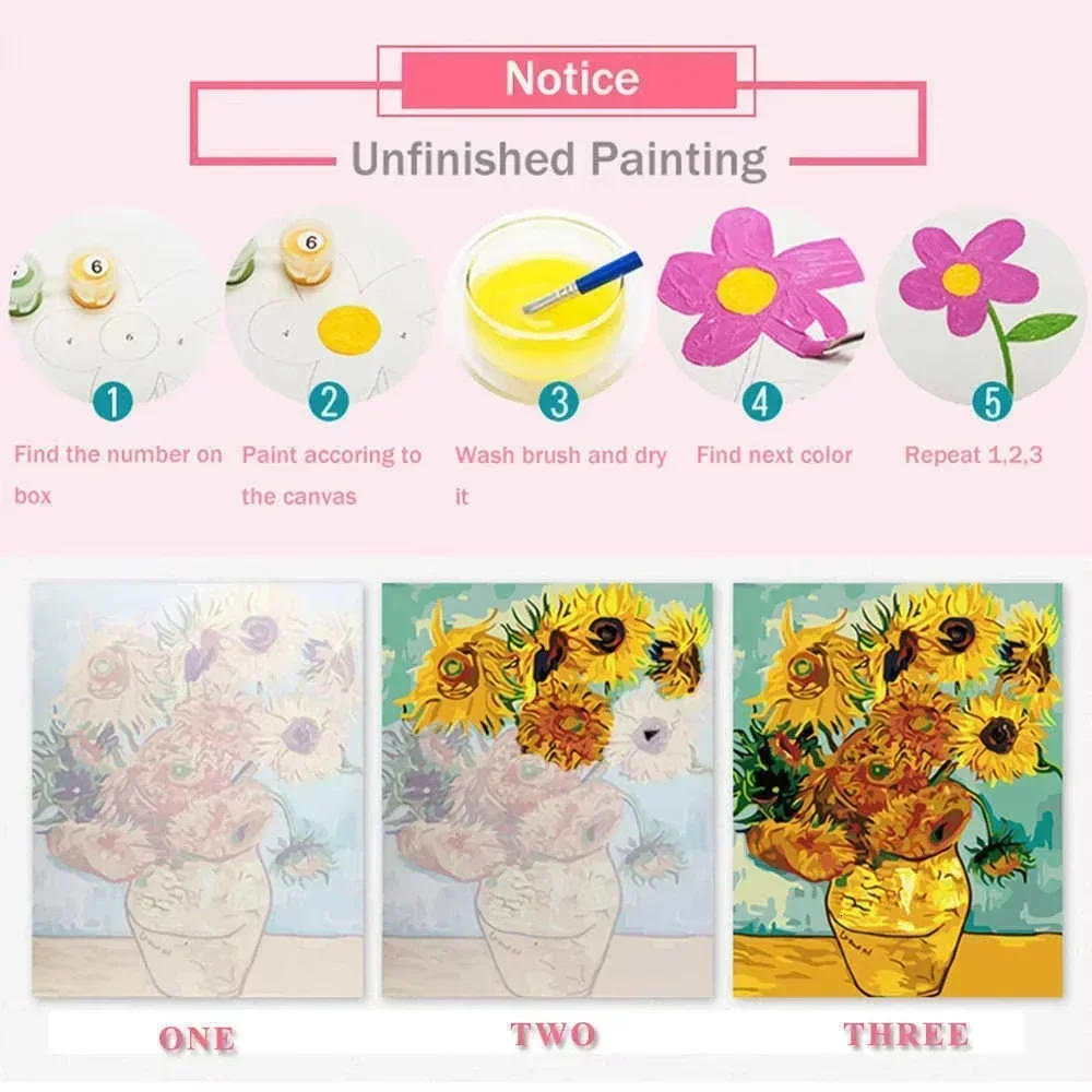 Paint By Numbers Kit for Adult - Art Craft Letter A ulasan dan harga