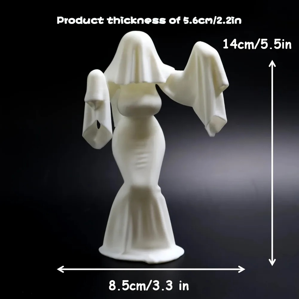 3D Printed Female Ghost Figuri - Unique Art Craft ulasan dan harga