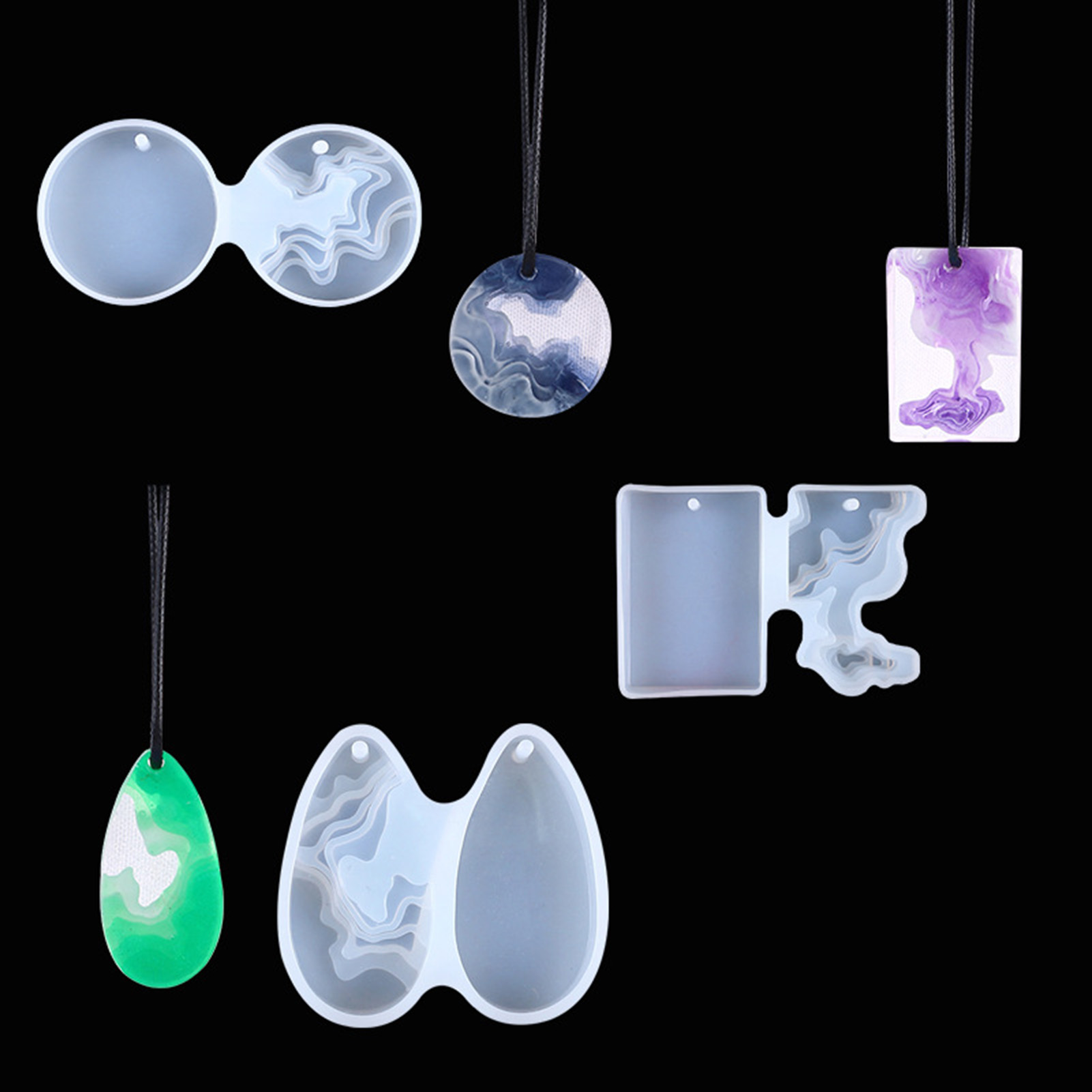 3pcs DIY Crystal Mold Set Roun - Art Craft Show ulasan dan harga