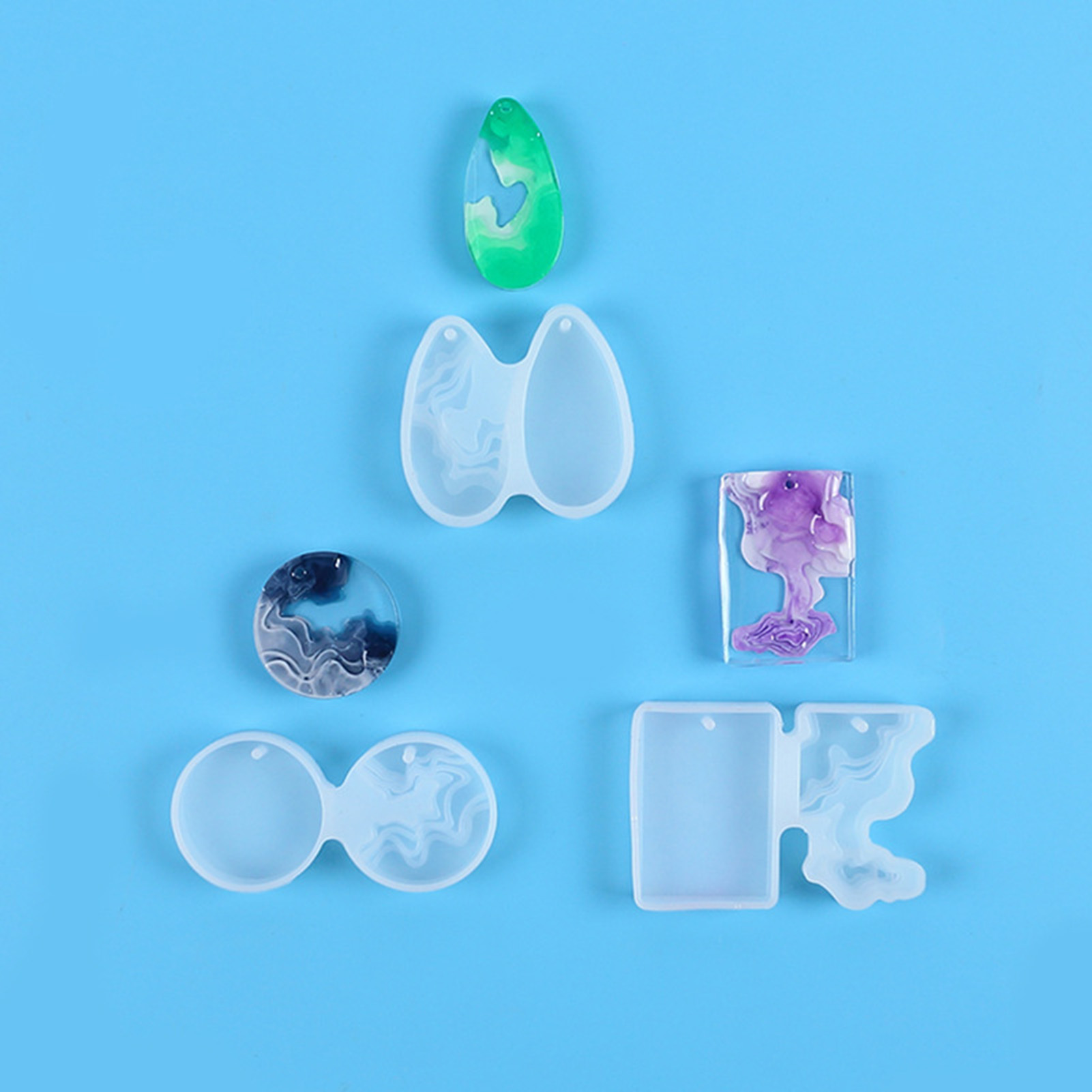 3pcs DIY Crystal Mold Set Roun - Art Craft Show ulasan dan harga