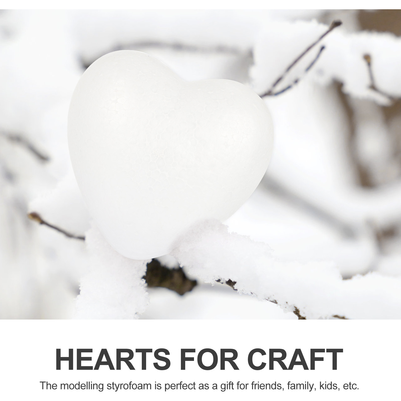Heart-Shaped Polystyrene Craft - Art And Craft Valentine ulasan dan harga