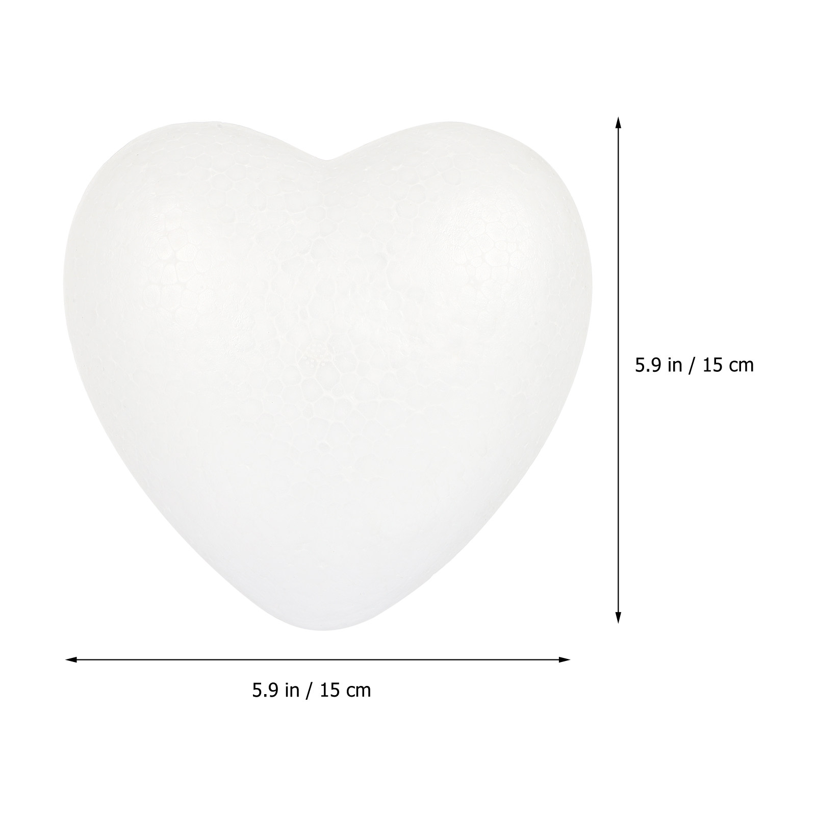 Heart-Shaped Polystyrene Craft - Art And Craft Valentine ulasan dan harga