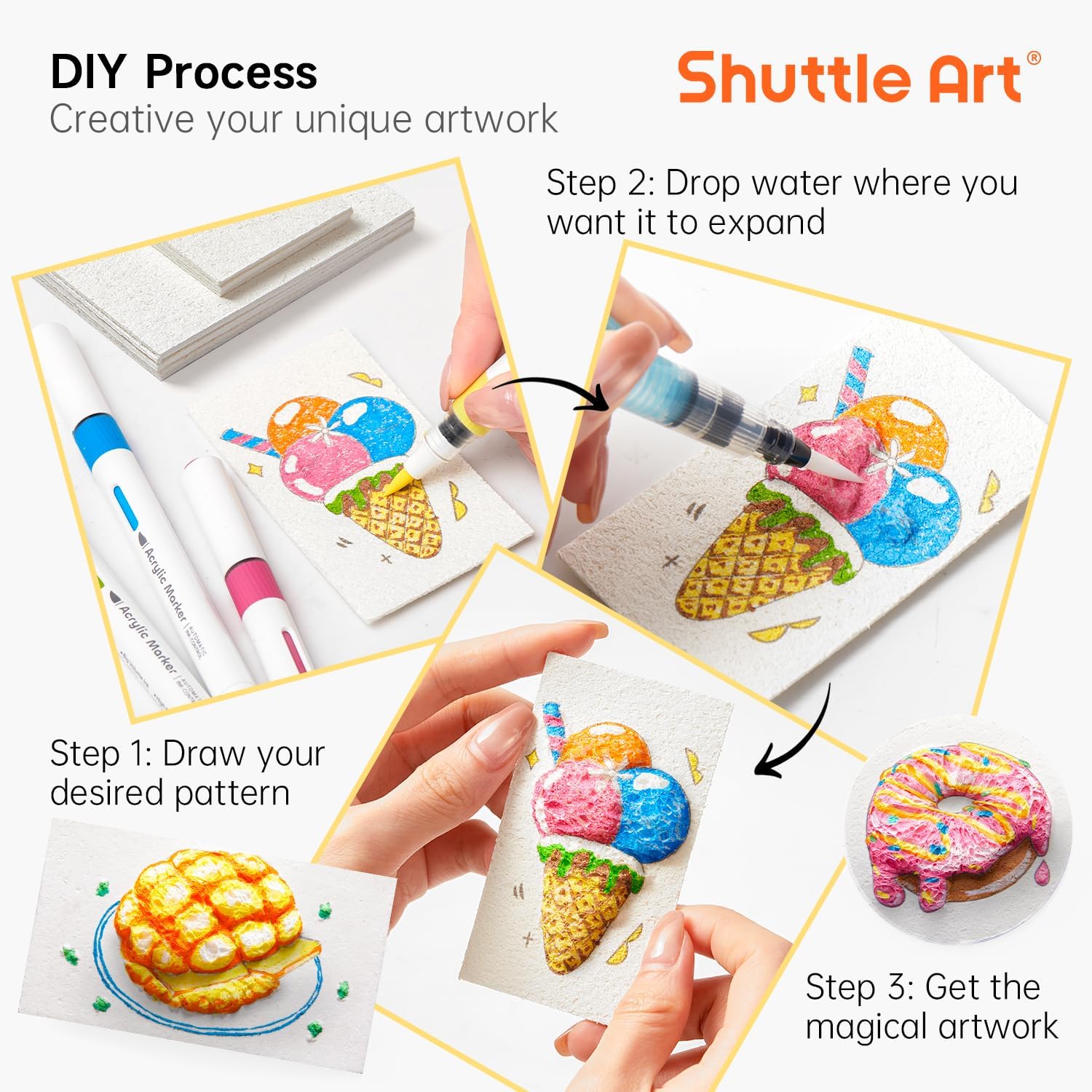 3D Puffy Foam Texture Painting - Art Craft With Paper ulasan dan harga