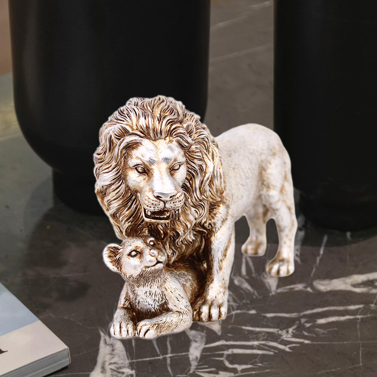 Lion Statue Home Decoration Ar - Art Craft Lion ulasan dan harga