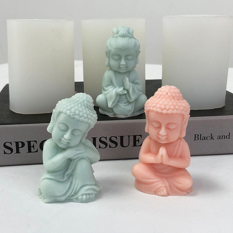 3D Little Monk Candle Silicone - Art Craft Show ulasan dan harga