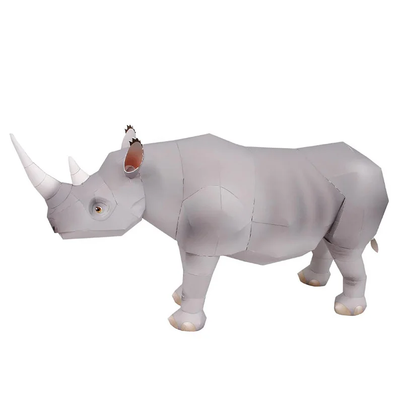 Rhinoceros Hook-lipped Handmad - Art Craft Cardboard ulasan dan harga