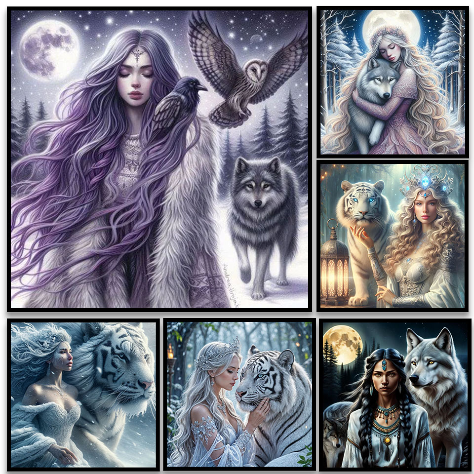 5D DIY Diamond Painting: Woman - Art Craft Lion ulasan dan harga