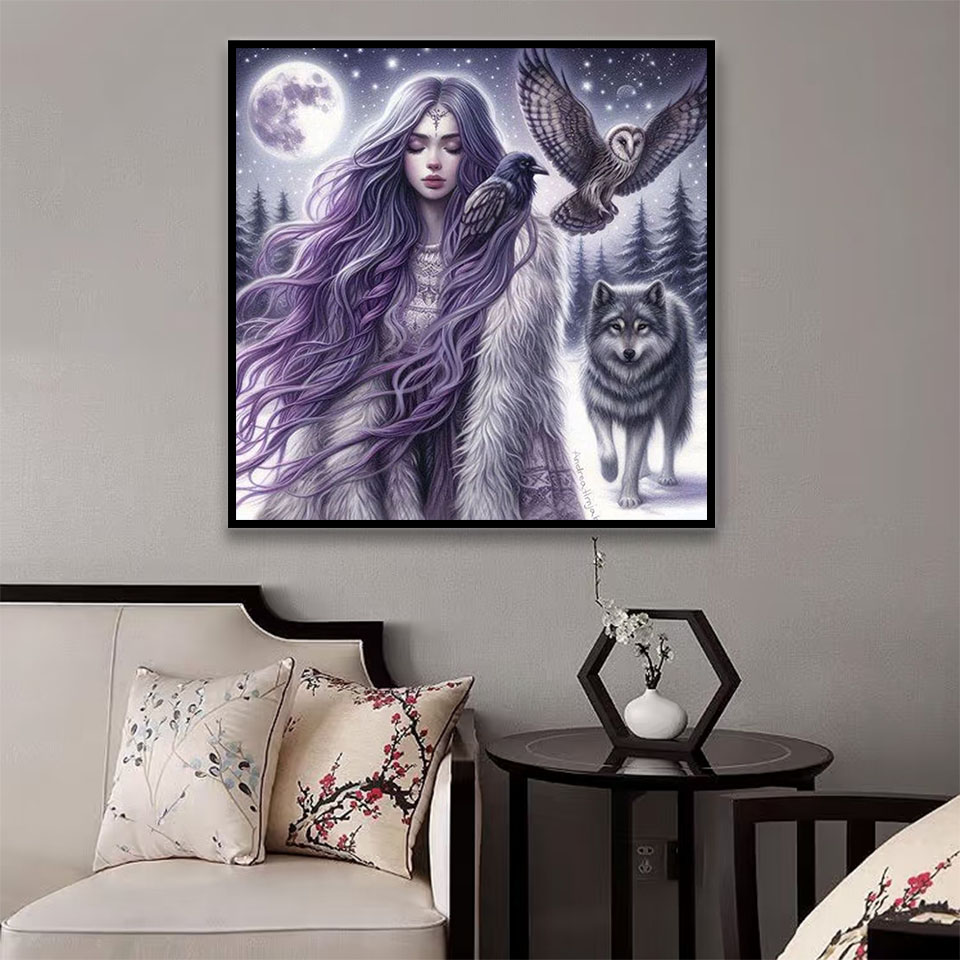 5D DIY Diamond Painting: Woman - Art Craft Lion ulasan dan harga