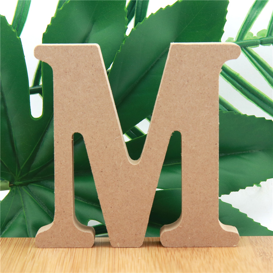 1pc 10cm Wood Color Wooden Let - Art Craft Letter A ulasan dan harga