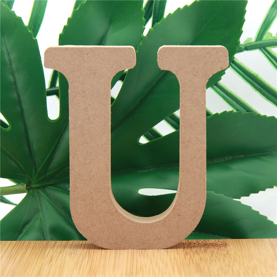 1pc 10cm Wood Color Wooden Let - Art Craft Letter A ulasan dan harga
