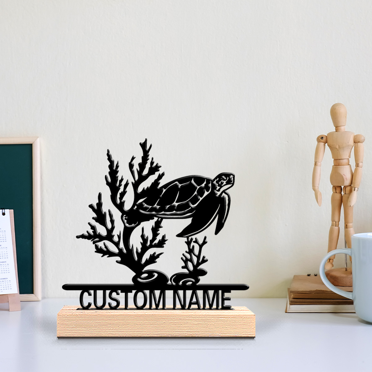 1pc Abstract Sea turtle Custom - Art Craft Letter A ulasan dan harga