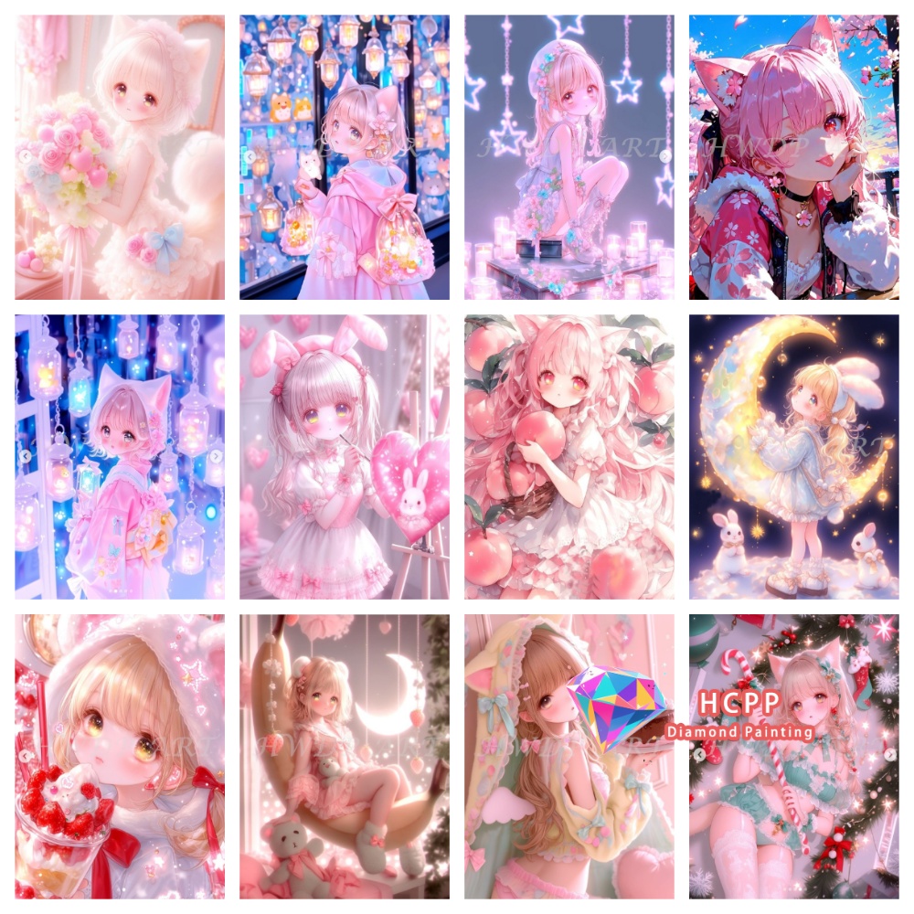 Cartoon Girl Fairy Diamond Pai - Unique Art Craft ulasan dan harga