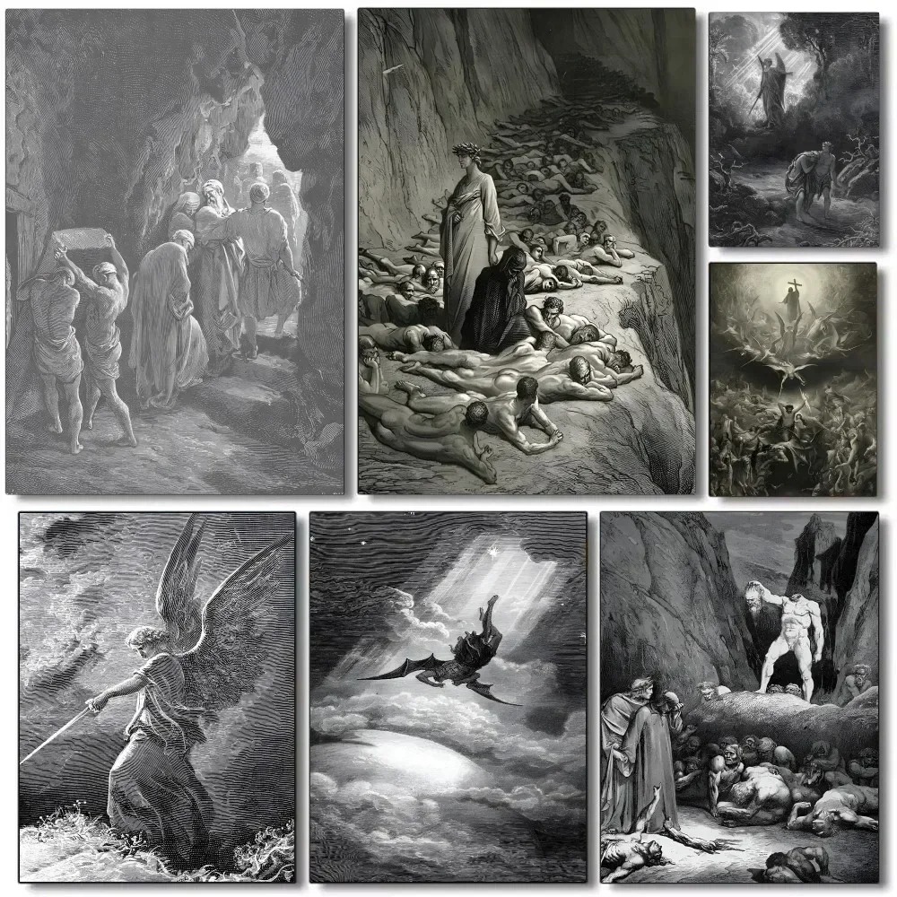 Gustav Dore Satan Paradise Los - Art Craft House ulasan dan harga