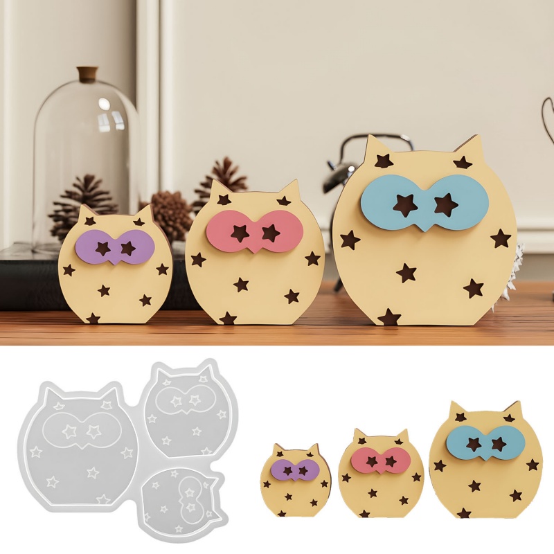 Owl Desktop Ornament Silicone  - Art Craft Show ulasan dan harga