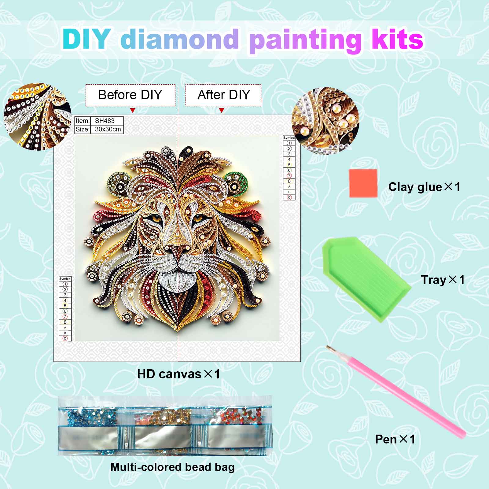 Special Shape Diamond Kits for - Art Craft Lion ulasan dan harga