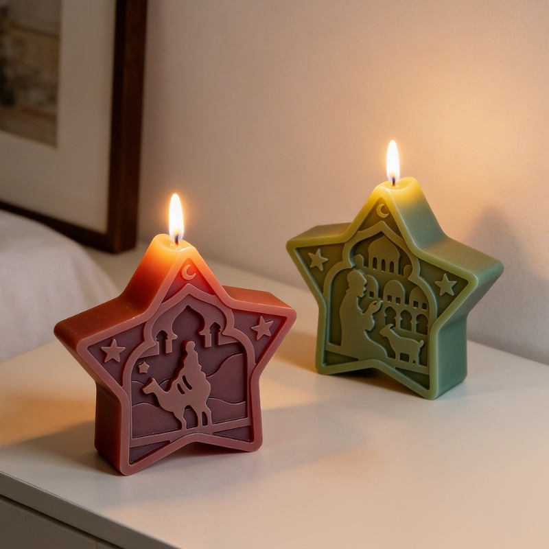 mosque candle mold soft star m - Art Craft Show ulasan dan harga