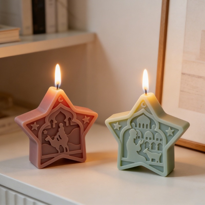 mosque candle mold soft star m - Art Craft Show ulasan dan harga