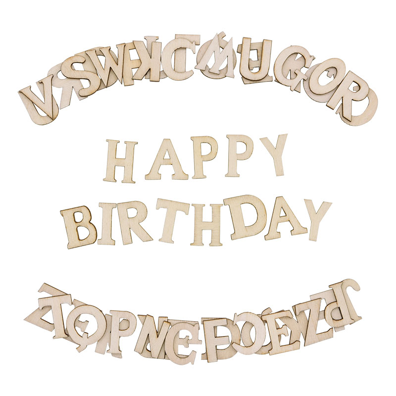100pcs Wood English Alphabet D - Art Craft Letter A ulasan dan harga