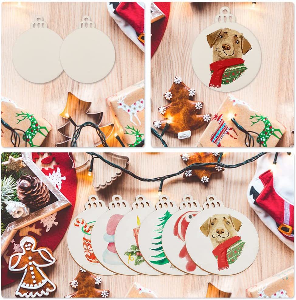 10/20/50Pcs DIY Wooden Christm - Art And Craft For Xmas ulasan dan harga