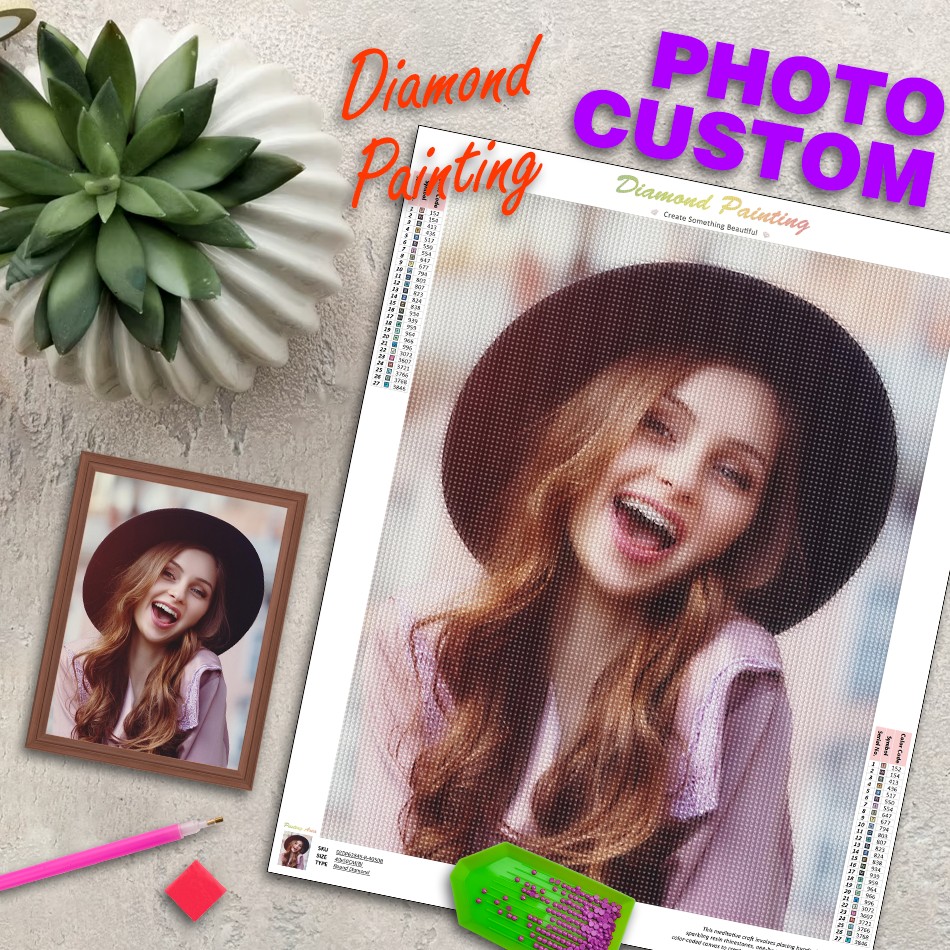 RUOPOTY Photo Custom Diamond A - Art And Craft Valentine ulasan dan harga