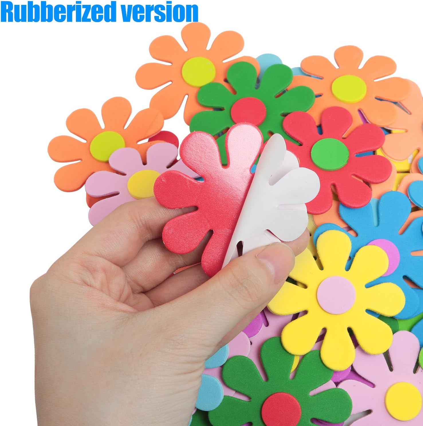 3D flower foam stickers Spring - Art Craft Cardboard ulasan dan harga