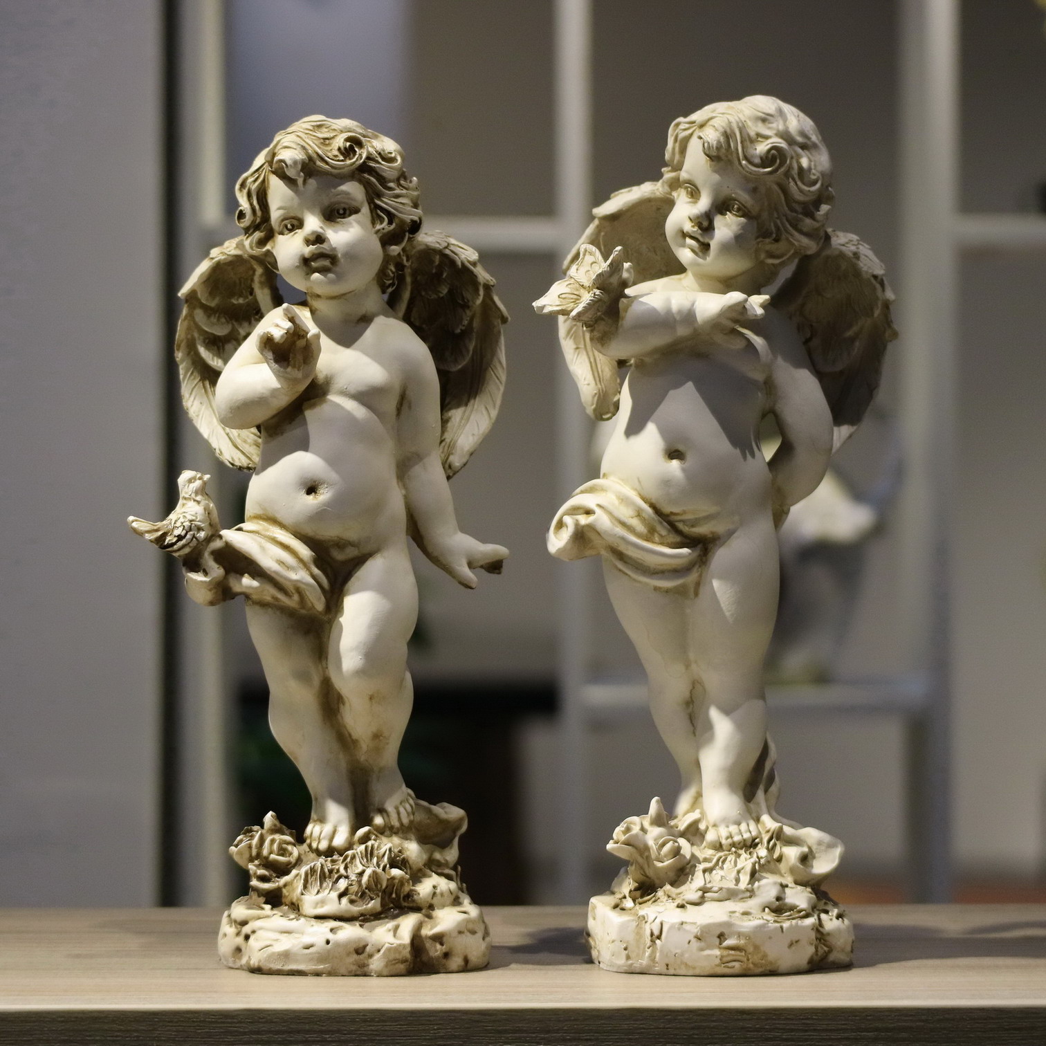 Retro Resin Angel Figurine 29c - Unique Art Craft ulasan dan harga
