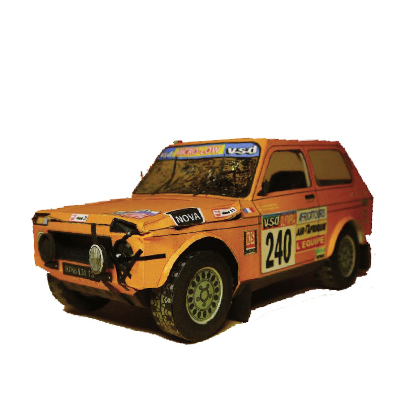 LADA NIVA 1985 1:32 Dakar Rall - Art Craft Cardboard ulasan dan harga