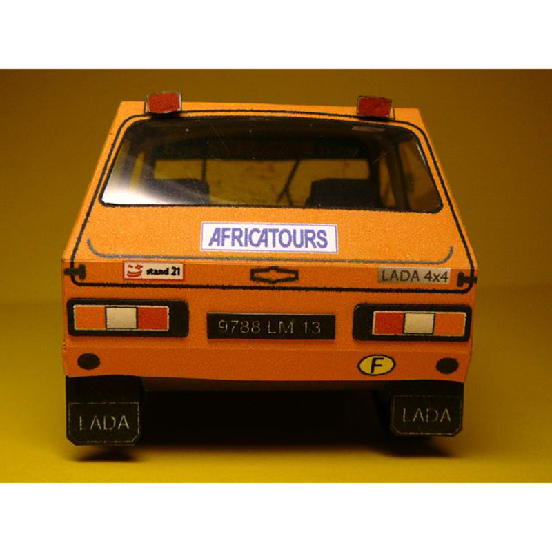 LADA NIVA 1985 1:32 Dakar Rall - Art Craft Cardboard ulasan dan harga