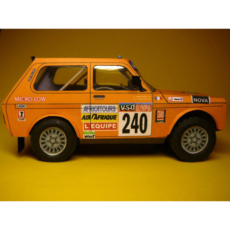 LADA NIVA 1985 1:32 Dakar Rall - Art Craft Cardboard ulasan dan harga