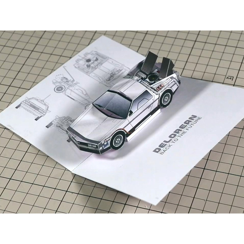 Back To The Future POP-UP Card - Art Craft Cardboard ulasan dan harga