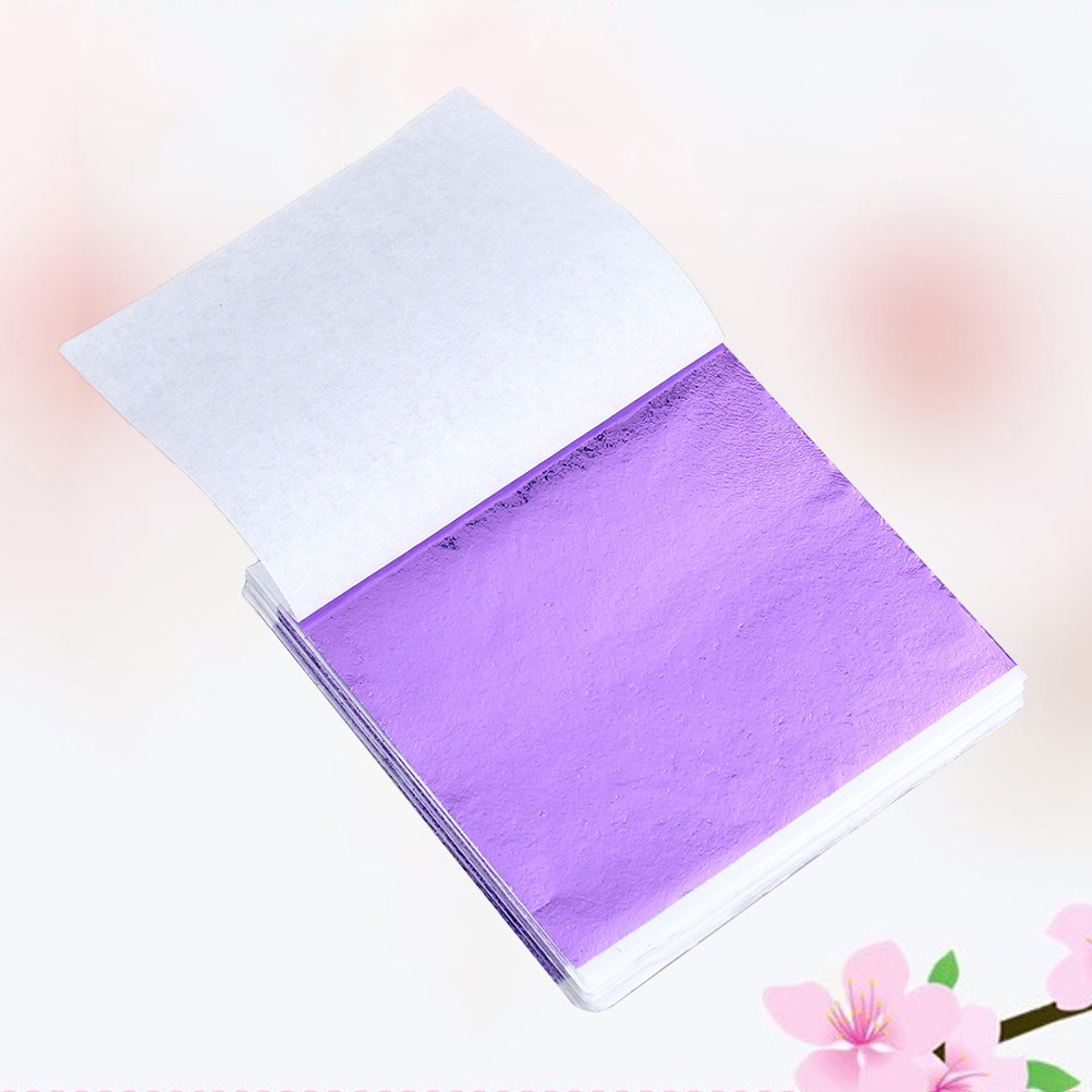 50Pcs 8x8.5cm Gold Leaf Sheets - Art Craft With Paper ulasan dan harga