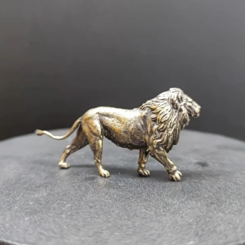 Mini Solid Brass Lion Sculptur - Art Craft Lion ulasan dan harga