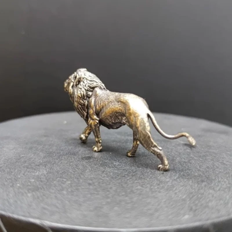 Mini Solid Brass Lion Sculptur - Art Craft Lion ulasan dan harga