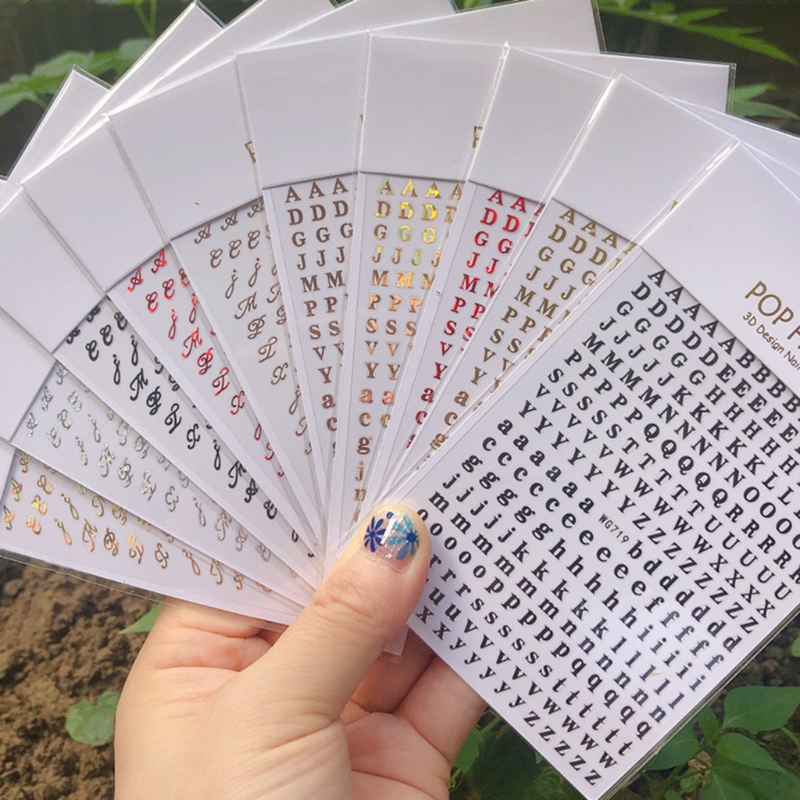 26 Alphabet Stickers Glitter S - Art Craft Letter A ulasan dan harga