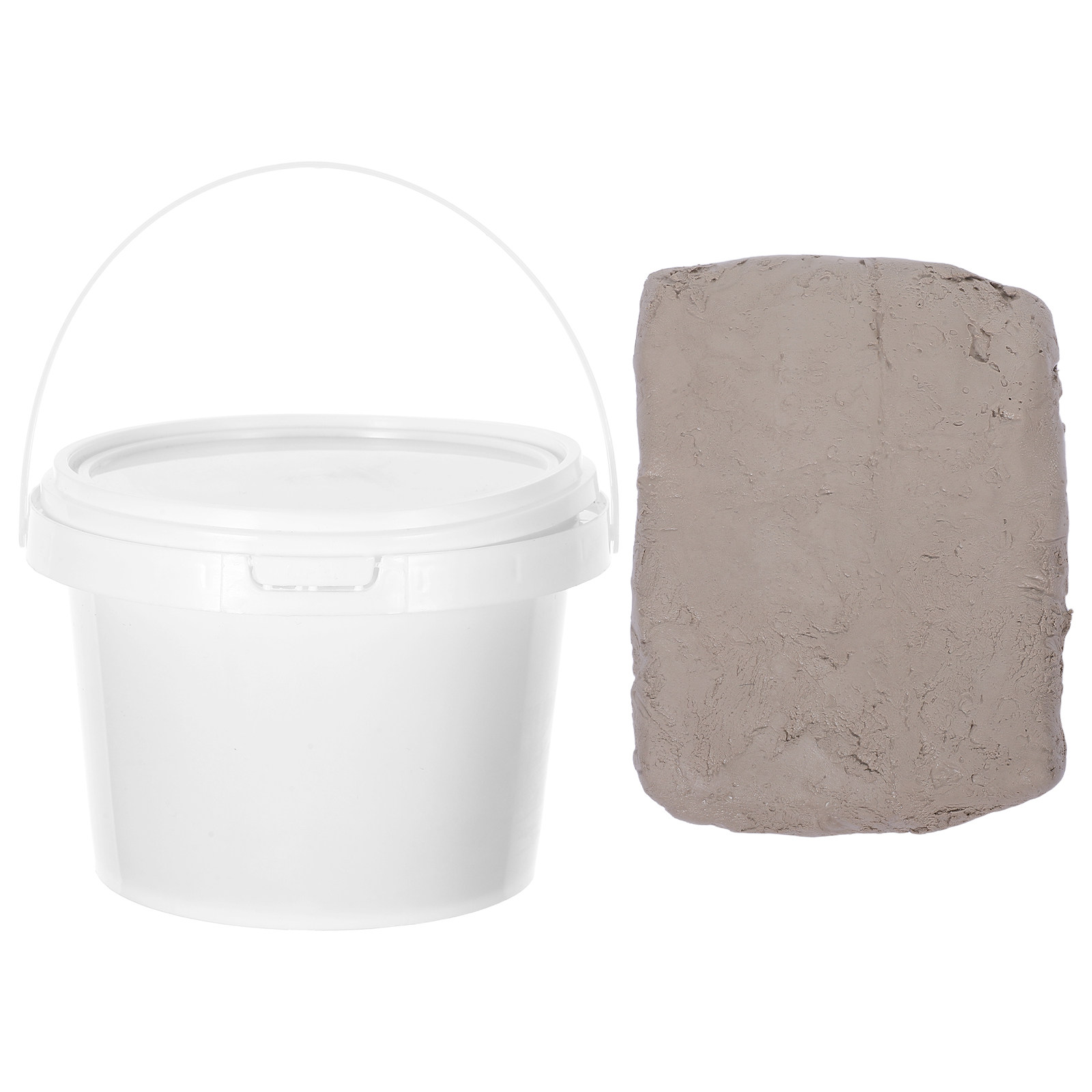 1Set Air Dry Clay White Bucket - Art Craft Adult ulasan dan harga