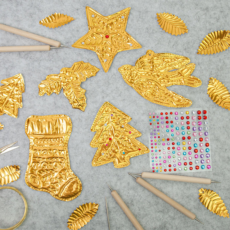 DIY Gold Foil Art Relief Chris - Art Craft With Paper ulasan dan harga