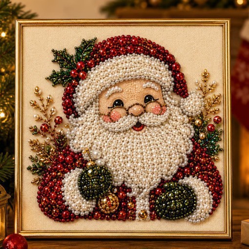 Christmas 3D Pearl Art DIY Kit - Art And Craft For Xmas ulasan dan harga