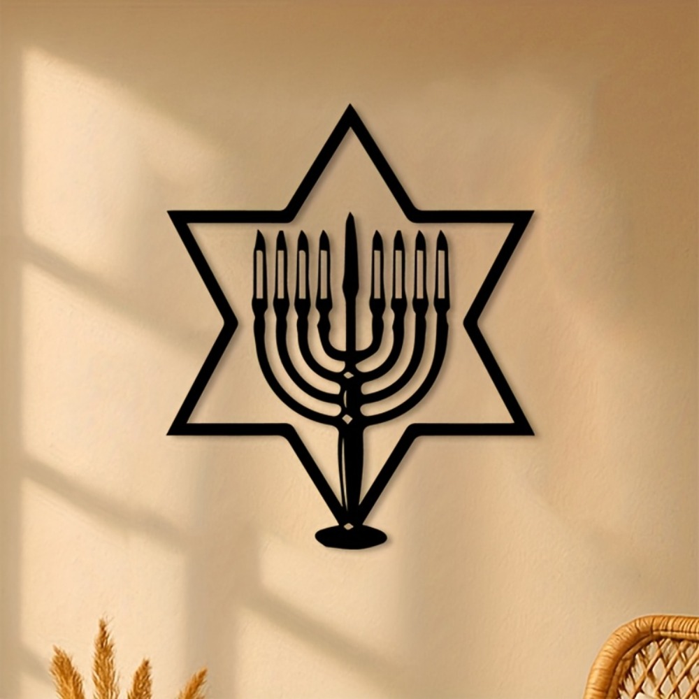 CIFBUY Metal Wall Art Menorah  - Art & Craft Activities For Toddlers ulasan dan harga