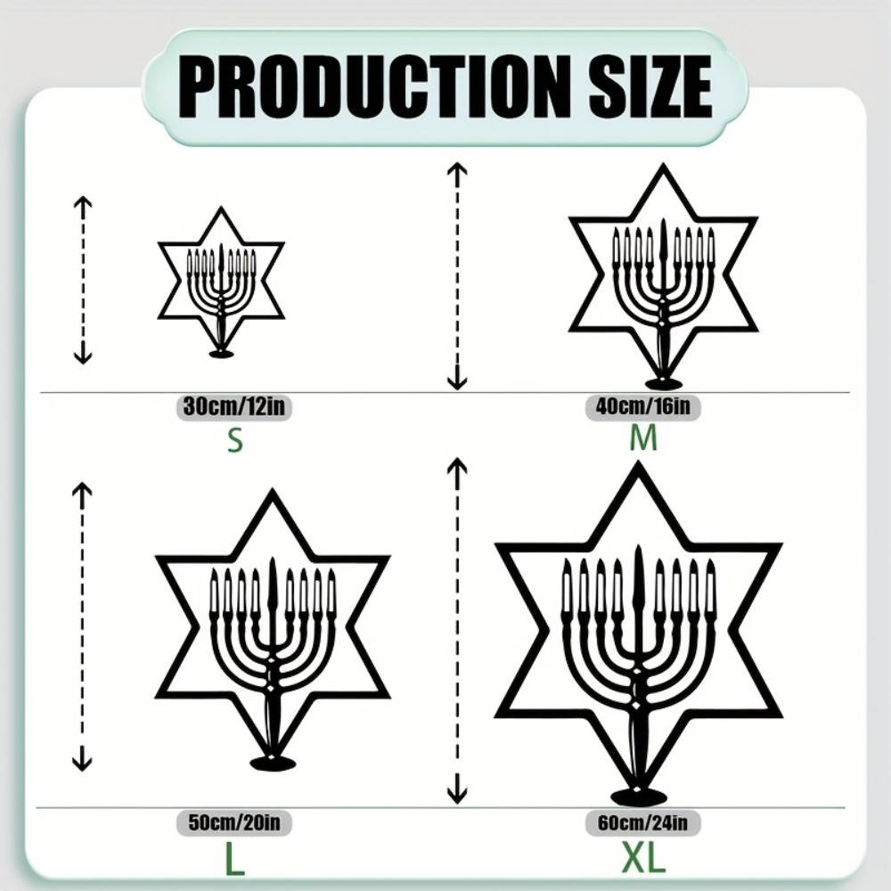 CIFBUY Metal Wall Art Menorah  - Art & Craft Activities For Toddlers ulasan dan harga