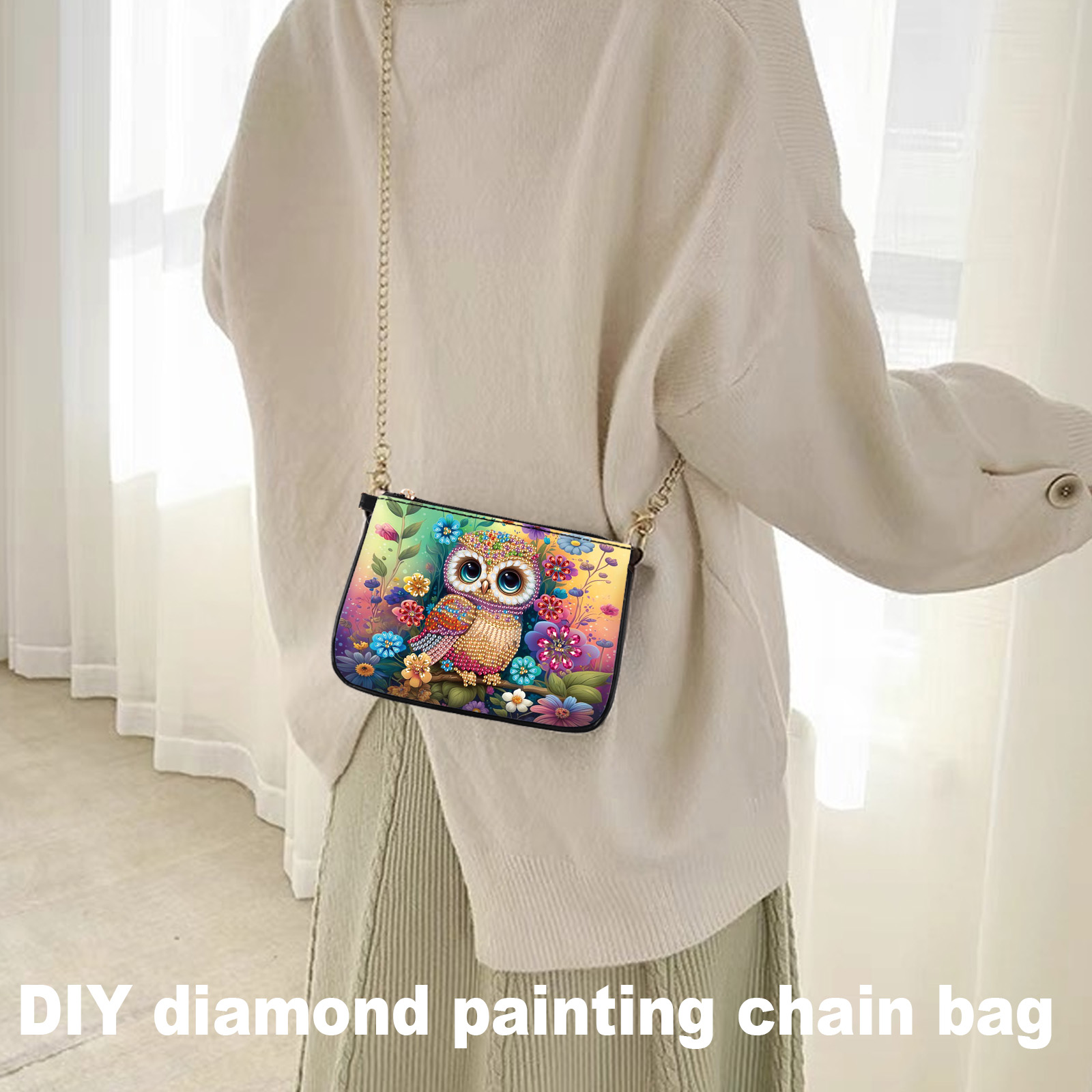 Colorful Owl Diamond Art Paint - Art Craft Adult ulasan dan harga