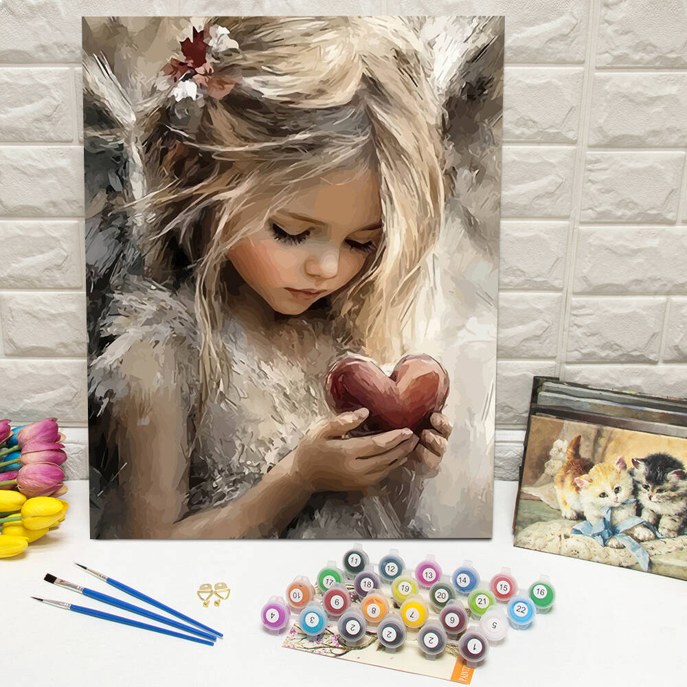 Drawing By Numbers Girl Portra - Unique Art Craft ulasan dan harga